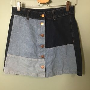 Denim jean mini skirt H&M